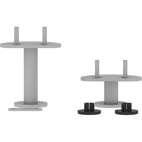 Lorell Adaptable Panel System Straight Connector Set Steel - Silver - 3 / Set (LLR90283)