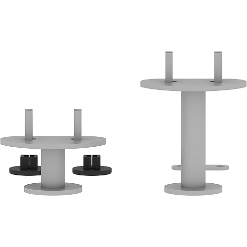 Lorell Adaptable Panel System Straight Connector Set Steel - Silver - 3 / Set (LLR90283)
