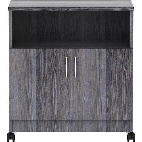 Lorell Mobile Machine Stand with Shelf 30.50" Height x 28" Width x 19.75" Depth - Countertop - Weathered Charcoal (LLR69627)