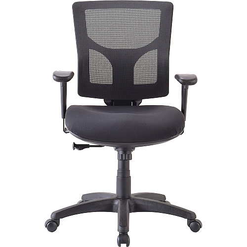 Lorell Conjure Executive Mid-back Swivel/Tilt Task Chair Fabric Seat Material - Mid Back - Black - 1 Each (LLR62008)