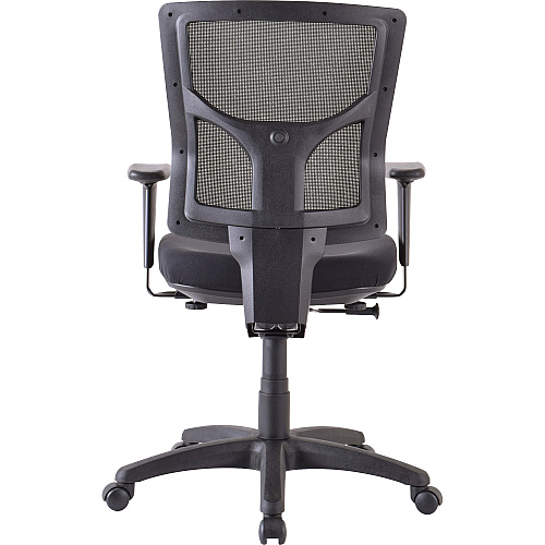 Lorell Conjure Executive Mid-back Swivel/Tilt Task Chair Fabric Seat Material - Mid Back - Black - 1 Each (LLR62008)