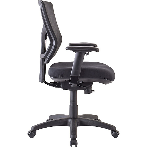Lorell Conjure Executive Mid-back Swivel/Tilt Task Chair Fabric Seat Material - Mid Back - Black - 1 Each (LLR62008)