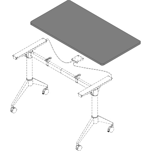 Lorell Training Tabletop White Rectangle Top - 48" Table Top Length x 24" Table Top Width x 1" Table Top Thickness - Assembly Required - Particleboard, Melamine Top Material - 1 Each (LLR62593)