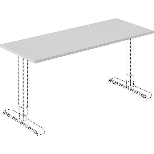 Lorell Training Tabletop Gray Rectangle Top - 60" Table Top Length x 24" Table Top Width x 1" Table Top Thickness - Assembly Required - Particleboard, Melamine Top Material - 1 Each (LLR62596)