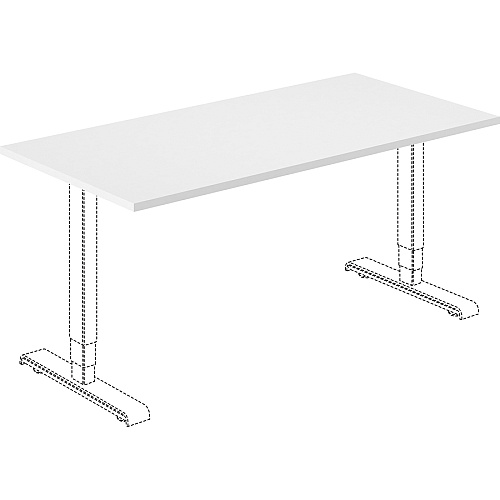 Lorell Training Tabletop White Rectangle Top - 60" Table Top Length x 30" Table Top Width x 1" Table Top Thickness - Assembly Required - Particleboard, Melamine Top Material - 1 Each (LLR62557)