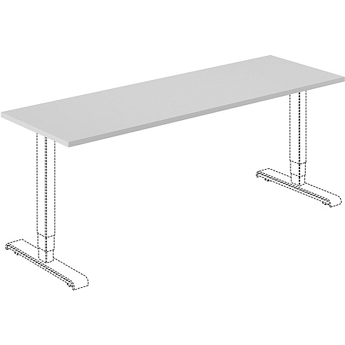 Lorell Training Tabletop Gray Rectangle Top - 72" Table Top Length x 24" Table Top Width x 1" Table Top Thickness - Assembly Required - Particleboard, Melamine Top Material - 1 Each (LLR62598)