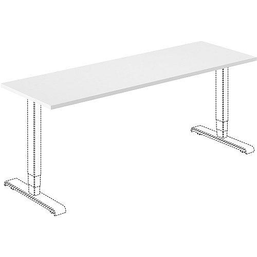 Lorell Training Tabletop White Rectangle Top - 72" Table Top Length x 24" Table Top Width x 1" Table Top Thickness - Assembly Required - Particleboard, Melamine Top Material - 1 Each (LLR62597)