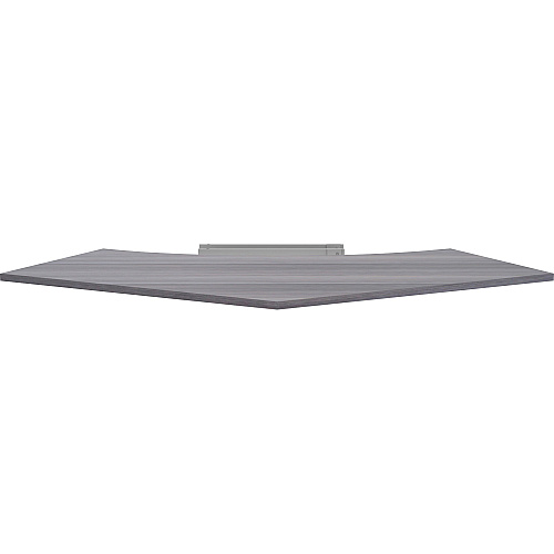 Lorell Relevance Series Curve Worksurface for 120 Workstations Weathered Charcoal Laminate Rectangle Top - Contemporary Style - 47.25" Table Top Length x 34.13" Table Top Width x 1" Table Top Thickness - Assembly Required - 1 Each (LLR16249)