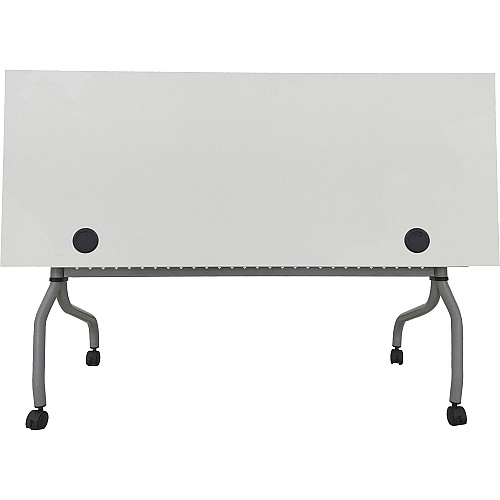 Lorell Flip Top Training Table White Top - Silver Base - 4 Legs - 23.60" Table Top Length x 60" Table Top Width - 29.50" Height - Assembly Required - Melamine Top Material - 1 Each (LLR60744)