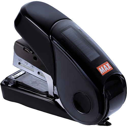 MAX Flat Clinch Mini Stapler Staples Upto 25 Sheet - Black - 1 Each (HD10FL3BK)