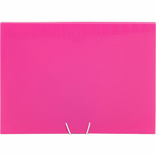 Smead Letter Expanding File 8 1/2" x 11" - 7 Pocket(s) - 6 Divider(s) - Pink, Clear - 1 Each (70874)