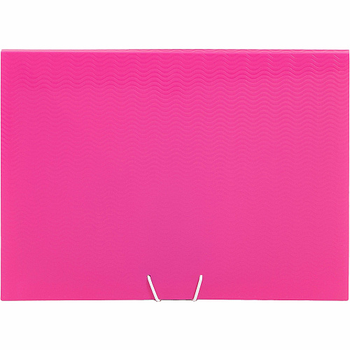 Smead Letter Expanding File 8 1/2" x 11" - 7 Pocket(s) - 6 Divider(s) - Pink, Clear - 1 Each (70874)