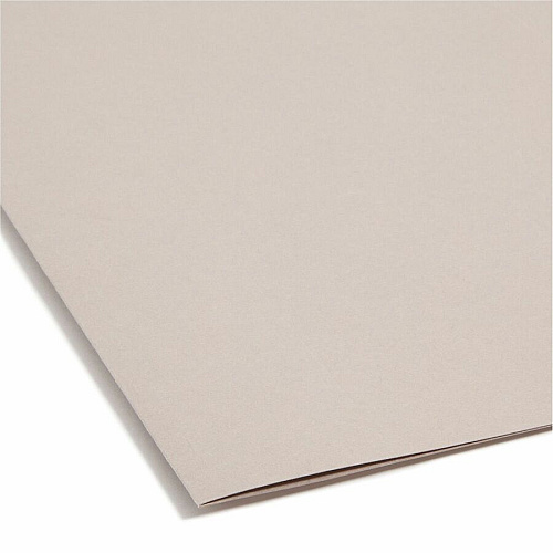 Smead TUFF 1/3 Tab Cut Legal Recycled Hanging Folder 8 1/2" x 14" - 4" Expansion - Top Tab Location - Assorted Tab Position - Steel Gray - 10% Recycled - 18 / Box (64342)