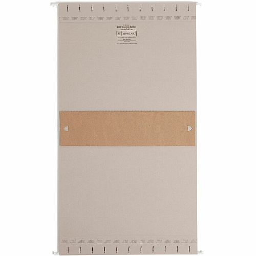 Smead TUFF 1/3 Tab Cut Letter Recycled Hanging Folder 8 1/2" x 11" - 3" Expansion - Top Tab Location - Assorted Tab Position - Steel Gray - 10% Recycled - 18 / Box (64241)