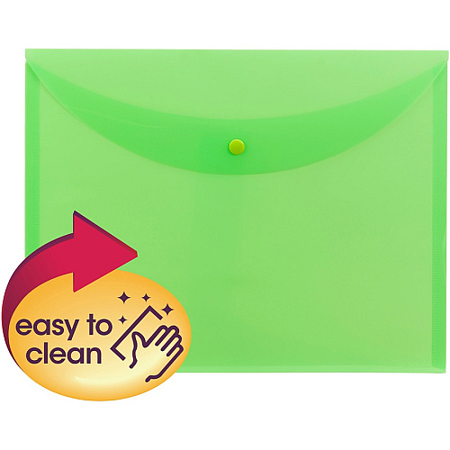 Smead Letter File Wallet 8 1/2" x 11" - Green - 10 / Box (89683)