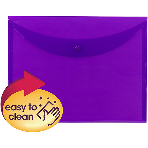 Smead Letter File Wallet 8 1/2" x 11" - Purple - 10 / Box (89684)