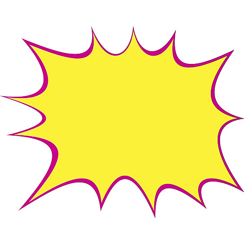 FranklinCovey Geographics Cosmic Burst Shapes Poster Board Fun and Learning, Project, Sign, Display, Art - 18" Height x 14" Width - Multi - 8 / Pack (24756)