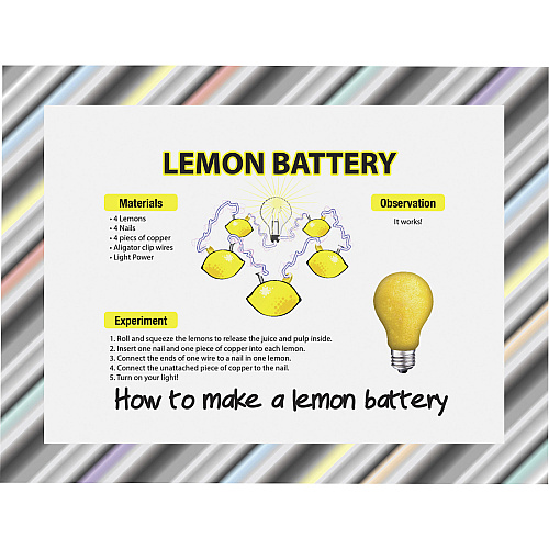 FranklinCovey Geographics Rainbow Dazzle Design Poster Board Fun and Learning, Project, Sign, Display, Art - 28" Height x 22" Width - White - 25 / Carton (24758)