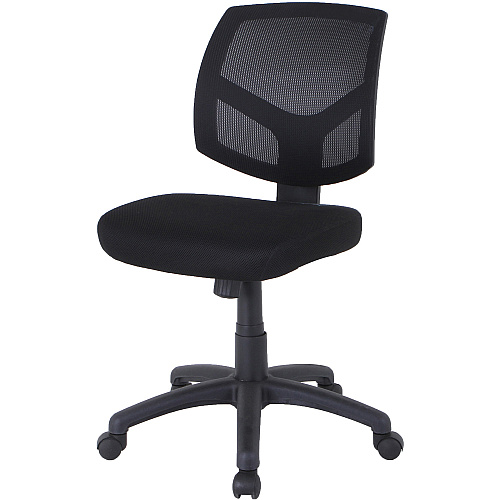 Lorell Mesh Back Task Chair Fabric Seat Material - Mesh Back Material - 5-star Base - Black - 1 Each (LLR84876)