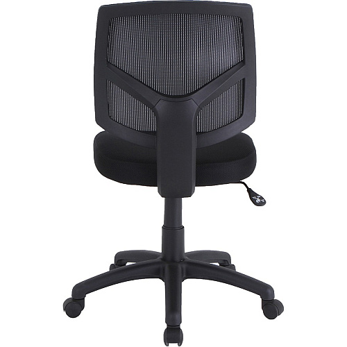 Lorell Mesh Back Task Chair Fabric Seat Material - Mesh Back Material - 5-star Base - Black - 1 Each (LLR84876)