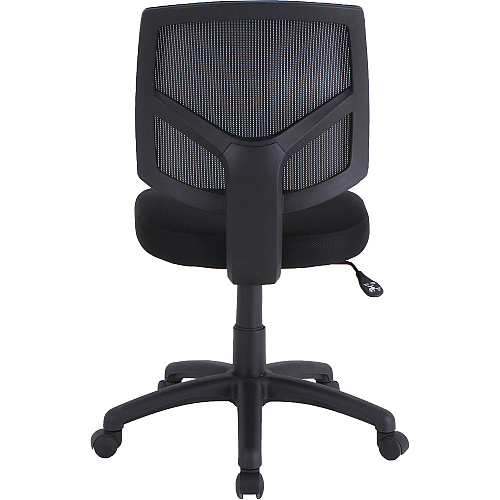 Lorell Mesh Back Task Chair Fabric Seat Material - Mesh Back Material - 5-star Base - Black - 1 Each (LLR84876)