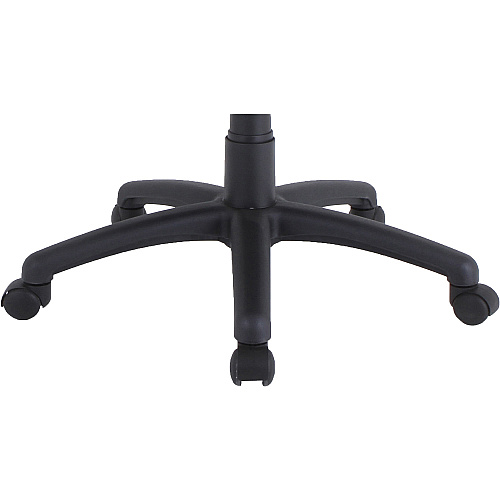 Lorell Task Chair Polyvinyl Chloride (PVC) Seat Material - Polyvinyl Chloride (PVC) Back Material - 5-star Base - Black - 1 Each (LLR84877)