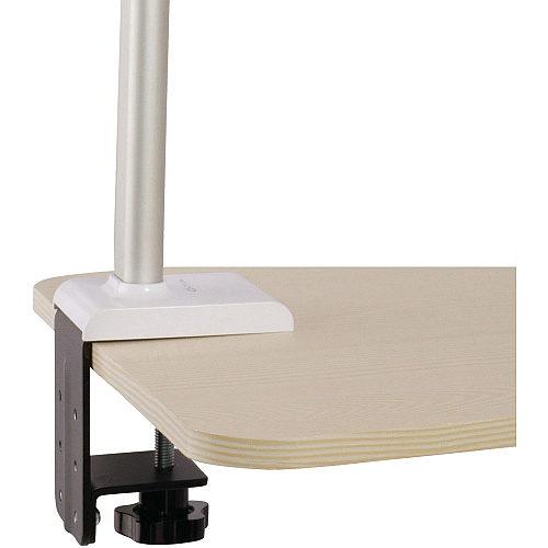 OttLite Perform LED Desk Lamp, 24-3/4"H, White 24.8" Height - 4.1" Width - 1LED Bulb - White - Adjustable Brightness, Flexible Neck, Adjustable Height, Adjustable Arm, Glare-free Light, Dimmable, Energy Saving - ABS - Desk Mountable, Table Top, (CS49602W)