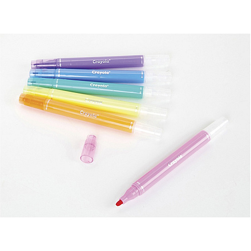 Crayola Take Note Erasable Highlighters Chisel Marker Point - Erasable - Assorted Ink - 6 / Pack (586504)
