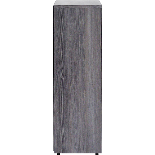 Lorell Laminate Bookcase 36" Width x 12" Depth x 36" Height - 3 x Shelf(ves) - Sturdy, Laminated, Contemporary Style, Square Edge, Adjustable Feet - Weathered Charcoal - Medium Density Fiberboard (MDF) - Assembly Required (LLR69626)