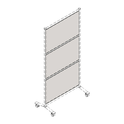 Lorell Adaptable Panel Divider Acrylic - Clear - 1 Each (LLR90284)