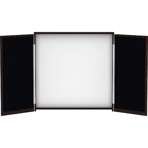 Lorell Dry-erase Whiteboard Presentation Cabinet Hinged Door, Dry Erase Surface - 47.3" Height x 47.3" Width x 4.8" Depth - 1 Each (LLR18275)