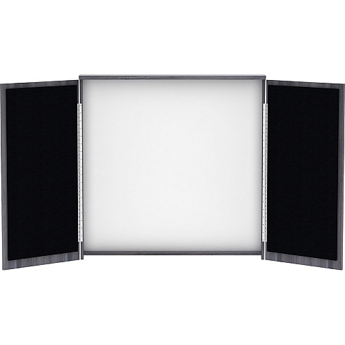 Lorell Dry-erase Whiteboard Presentation Cabinet Hinged Door, Dry Erase Surface - 47.3" Height x 47.3" Width x 4.8" Depth - 1 Each (LLR69625)
