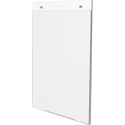 Lorell Wall-Mounted Sign Holders Support 8.50" x 11" Media - Acrylic - Clear - 2 / Pack (LLR49209)