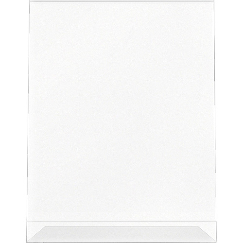 Lorell L-base Slanted Sign Holder Stand Support 8.50" x 11" Media - Acrylic - Clear - 3 / Pack (LLR49208)