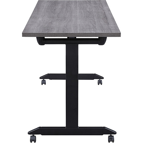 Lorell Mobile Folding Training Table Rectangle Top - Powder Coated Base - 200 lb Capacity - 63" Table Top Width - 29.50" Height x 63" Width x 29.50" Depth - Assembly Required - Gray - Laminate Top Material - 1 Each (LLR60741)