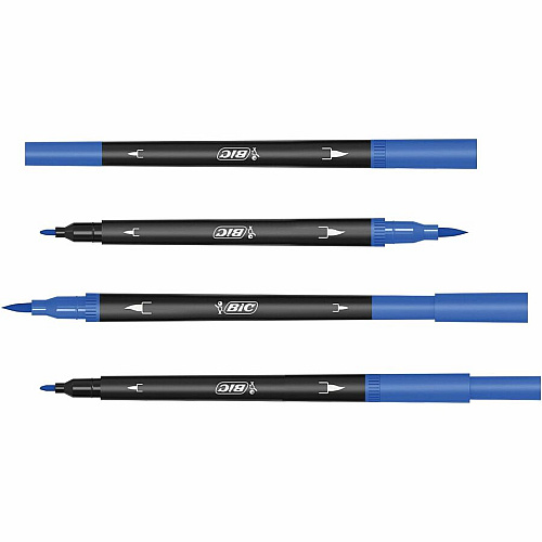 BIC Intensity Marker Assorted Ink - Water Based - 12 / Pack (FPINDP12AST)