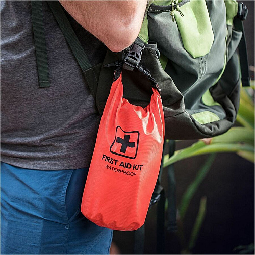 Life+Gear Survival/First Aid Kit Plastic, Fabric, Glass - Red - 2 (413820)