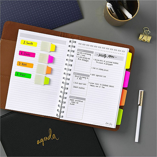 Avery&reg; Removable Labels, 1/2" x 3/4" , Neon, 525 Total (6721) 3/4" Height x 1/2" Width x 3/4" Length - Removable Adhesive - Rectangle - Matte - Neon Pink, Neon Yellow, Neon Orange, Neon Green - Paper - 25 / Sheet - 21 Total Sheets - 525 Total  (06721)