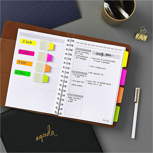 Avery&reg; Removable Labels, 1/2" x 3/4" , Neon, 525 Total (6721) 3/4" Height x 1/2" Width x 3/4" Length - Removable Adhesive - Rectangle - Matte - Neon Pink, Neon Yellow, Neon Orange, Neon Green - Paper - 25 / Sheet - 21 Total Sheets - 525 Total  (06721)