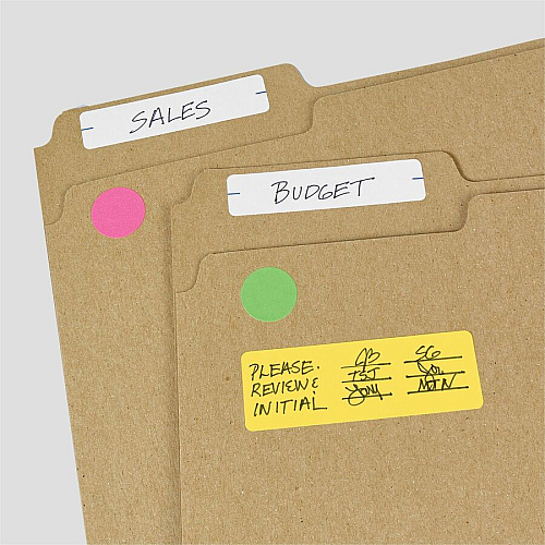 Avery&reg; Rectangular Removable Color Coding Labels on Small Sheets 1" Height x 1" Width x 3" Length - Removable Adhesive - Rectangle - Matte - Neon Yellow, Neon Orange, Neon Green - Paper - 3 / Sheet - 24 Total Sheets - 72 Total Label(s) - 1 Car (06722)