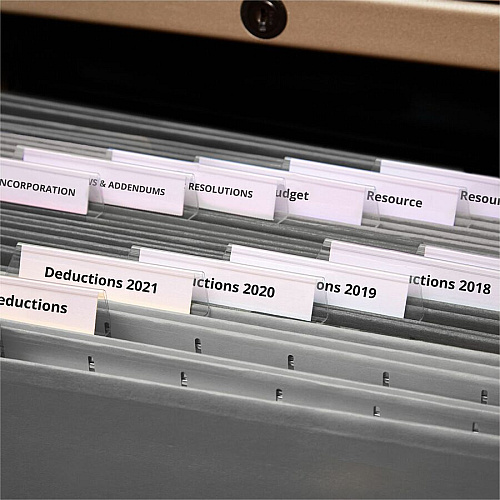 Avery&reg; Hanging File Folder Tabs, 1/5 Cut, 20 Total 720 Tab(s) - 1/5 - 9" Tab Height x 2" Tab Width - Matte Clear Film Tab(s) - 20/Pack - 1 Carton (06727)