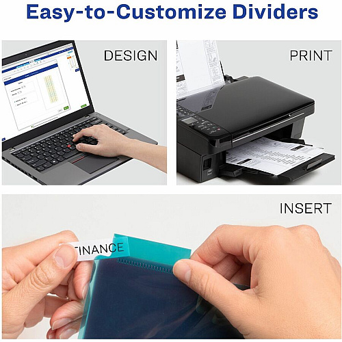Avery&reg; Big Tab Tab Divider 5 x Divider(s) - 5 - 5 Tab(s)/Set - 9.3" Divider Width x 11.13" Divider Length - 3 Hole Punched - Multicolor Plastic Divider - Multicolor Plastic Tab(s) - 24 / Carton (11988)