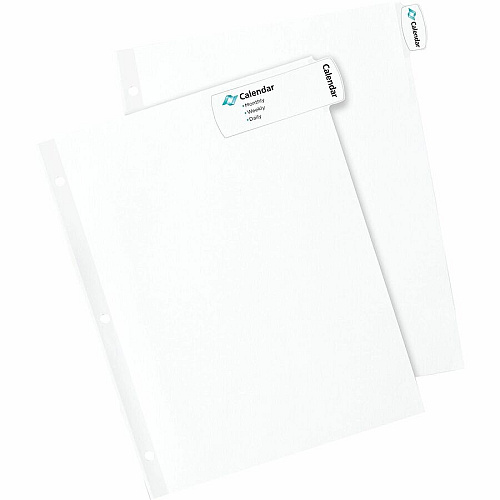 Avery&reg; Big Tab Printable White Label Dividers 8 x Divider(s) - 8 - 8 Tab(s)/Set - 8.5" Divider Width x 11" Divider Length - 3 Hole Punched - White Paper Divider - White Paper Tab(s) - 0% - Hole-punched, Printable, Customizable - 36 / Carton (14437)