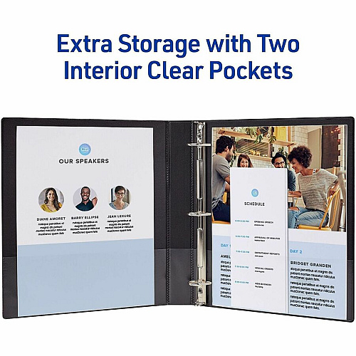 Avery&reg; Durable View1" Binder, Pool Blue Binder (17831)