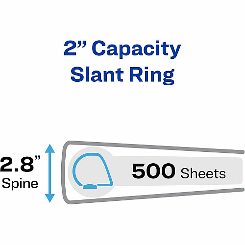 Avery&reg; Durable View 3 Ring Binder, 2" Slant Rings, 1 Chartreuse Binder 2" Binder Capacity - Letter - 8 1/2" x 11" Sheet Size - 530 Sheet Capacity - 530 Ring - Fastener: Slant Ring - Pocket: 2 - Polypropylene - Adhesive, Durable, Flexible, Pock (17838)