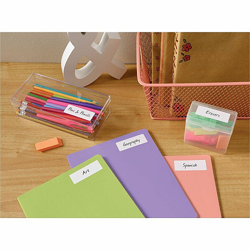 Avery&reg; Easy Peal Sure Feed Address Labels 1" Widthss x 2 5/8" Length - Permanent Adhesive - Rectangle - Inkjet, Laser - Matte White - Matte - Paper - 30 / Sheet - 30 Total Sheets - 750 Total Label(s) - 750/Pack - 5 / Carton (18260)