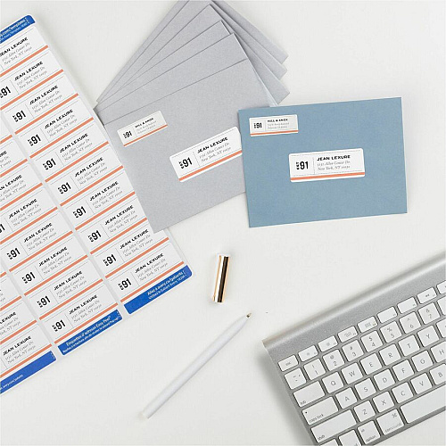 Avery&reg; Easy Peal Sure Feed Address Labels 1" Widthss x 2 5/8" Length - Permanent Adhesive - Rectangle - Inkjet, Laser - Matte White - Matte - Paper - 30 / Sheet - 30 Total Sheets - 750 Total Label(s) - 750/Pack - 5 / Carton (18260)