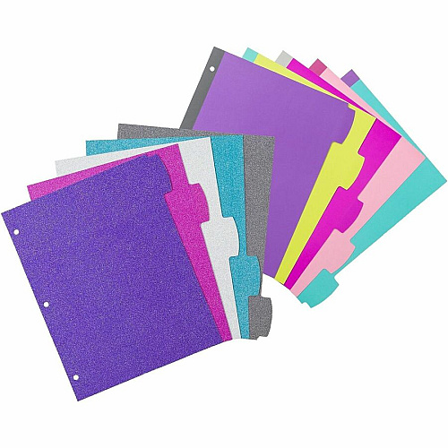 Avery&reg; Big Tab Reversible Fashion Dividers 120 x Divider(s) - 120 Write-on Tab(s) - 5 - 5 Tab(s)/Set - 8.5" Divider Width x 11" Divider Length - 3 Hole Punched - Multicolor Paper Divider - Multicolor Paper Tab(s) - Hole-punched, Reversible, Pr (24928)