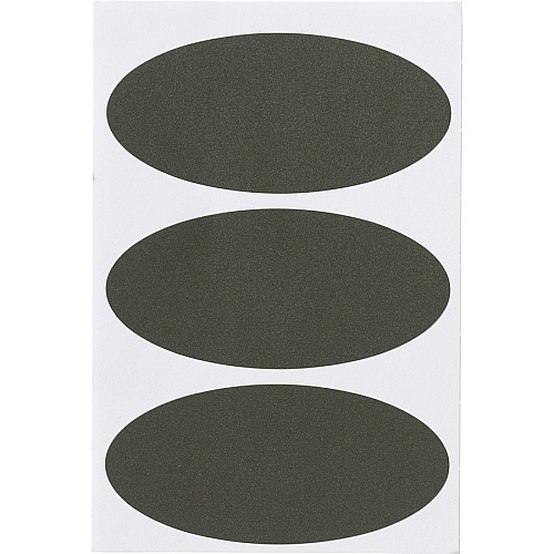 Avery&reg; Removable Chalkboard Labels - HeightRemovable Adhesive - Oval - Matte - Black - Plastic - 3 / Sheet - 72 Total Sheets - 216 Total Label(s) - 1 Carton (73363)