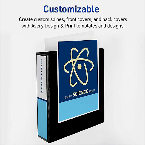 Avery&reg; DuraHinge Ring Binder 2" Binder Capacity - Letter - 8 1/2" x 11" Sheet Size - 540 Sheet Capacity - 540 x 2" Ring - Fastener: Ring - Pocket: 4, Internal - Polypropylene - Green - Adhesive, Clear Overlay, Durable Hinge, Heavy Duty, Label  (79683)